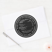 Black Honey Voeding Feiten Label Apiary Naam (Envelop)