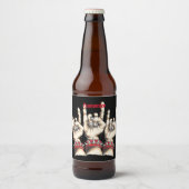 Black Horns up Bier Etiket (Voorkant)