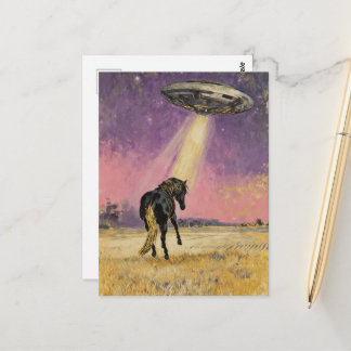 Black Horse and UFO Briefkaart