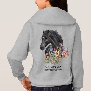 Black Horse Boerderij Naam Design op de achterkant