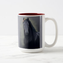 Black Horse Friesian - Koffie Mok, Cup