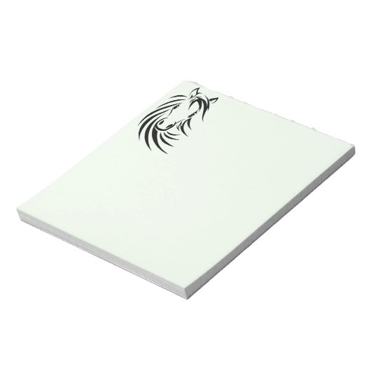 Black Horse Head Notitieblok (Gedraaid)