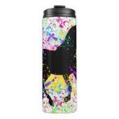 Black Horse Paint Splatter Thermosbeker (Voorkant)