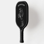 Black Horse Pickleball Paddle Personalized Text (Links)