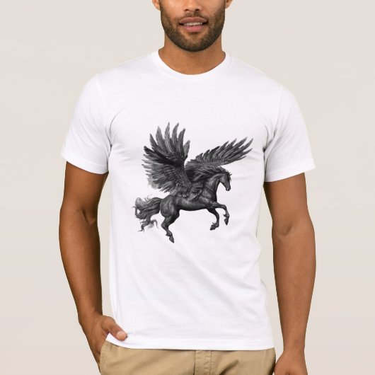 black horse t-shirt (Voorkant)