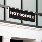 BLACK HOT COFFEE Banner (Buitenkant Gebouw)