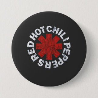 Black Hot Peppers Rock Band Graphic New Ronde Button 7,6 Cm