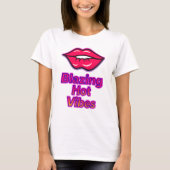Black Hot Vibes T-Shirt graphique féminin par Free (Devant)