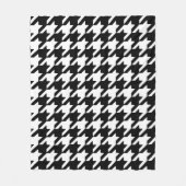 Black Houndstooth Blanket Fleece Deken (Voorkant)