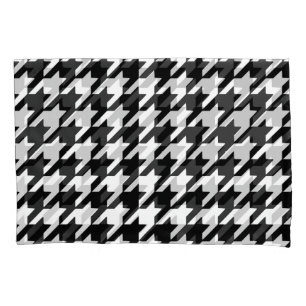 Black Houndstooth Pillowcase Kussensloop