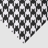 Black Houndstooth Tissue Paper Tissuepapier (Detail)