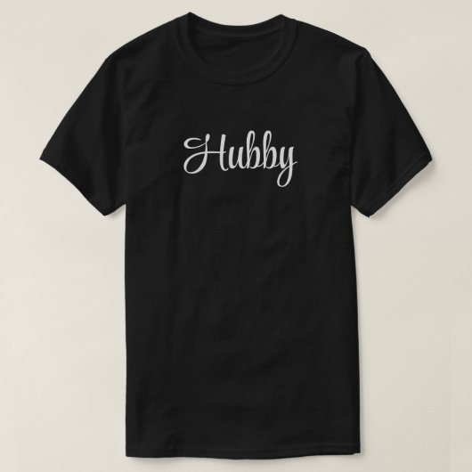 Black Hubby T-shirt (Design voorkant)