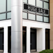 Black Huge Sale Sign Banner (Buitenkant Gebouw)