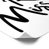 Black ik mis je echt. poster (Hoek)