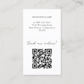 Black Influencer Content Creator Photo QR Code Visitekaartje (Achterkant)