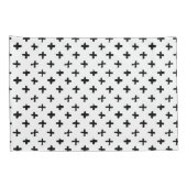 Black Ink Stoke Cross Pattern Kussensloop (Achterkant-Rechts)