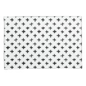 Black Ink Stoke Cross Pattern Kussensloop (Voorkant-Rechts)