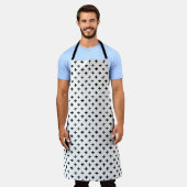 Black Ink Stoke Cross Pattern Schort (Gedragen)