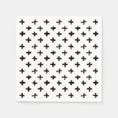 Black Ink Stoke Cross Pattern Servet (Voorkant)