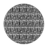 Black Ink Stroke Tree Patroon Snijplank (Voorkant)