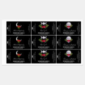 Black Intention Spell Candle Labels (Vel)