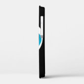 Black iPhone 12 mini coque pour joueur de tennis (Verso / Gauche)