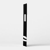 Black iPhone 12 mini coque pour joueur de tennis (Verso / Droite)