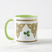 Black Irish Knotwork Mok (Links)