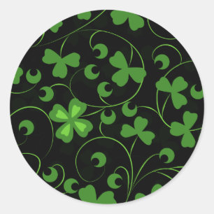 Black Irish Ronde Sticker