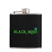 Black Irish w clover wrapped flask Heupfles (Voorkant)