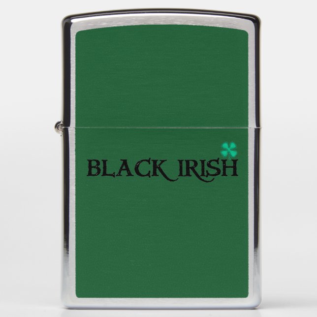 Black Irish Zippo lichter (Voorkant)