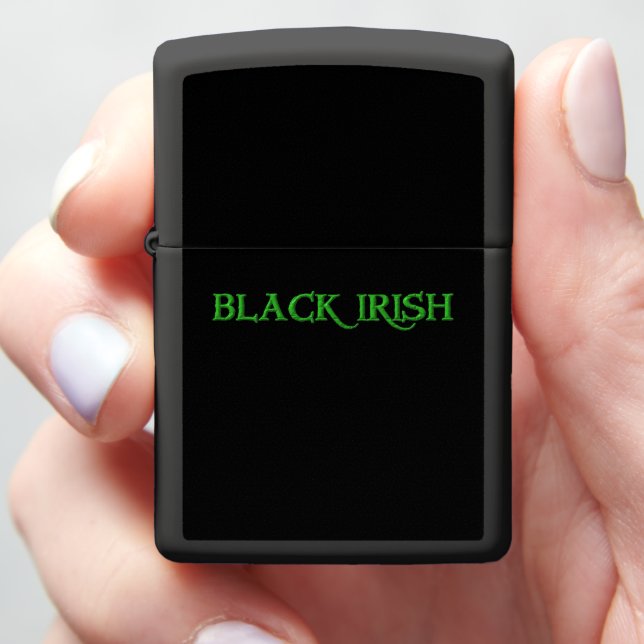 Black Irish Zippo lichter (In Hand)