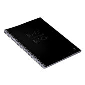 Black is the new Black - Typografie Notitieboek (Rechterzijde)
