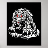 Black Jacob Fatu Wolf Poster (Voorkant)