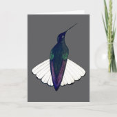 Black Jacobin Hummingbird Kaart (Voorkant)