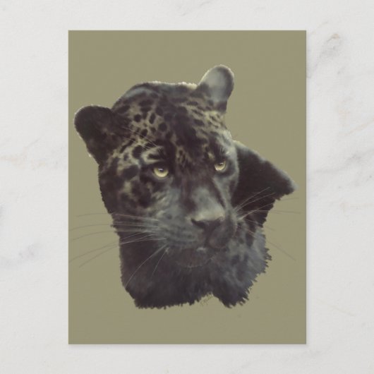 Black Jaguar Briefkaart (Voorkant)