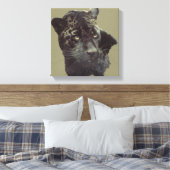 Black Jaguar Canvas Afdruk (Insitu (Slaapkamer))
