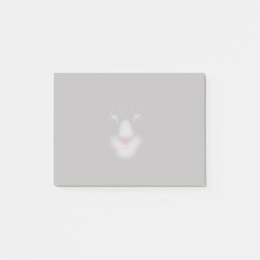 Black Jaguar of panther Big Cat Face Post-it® Notes (Voorkant)