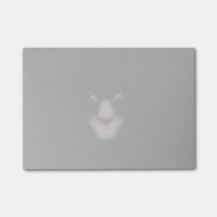 Black Jaguar of panther Big Cat Face Post-it® Notes