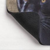 Black Jaguar Panther Big Cat Wildlife Mousepad Muismat (Hoek)