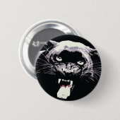 Black Jaguar Panther Ronde Button 5,7 Cm (Voorkant /achterkant)