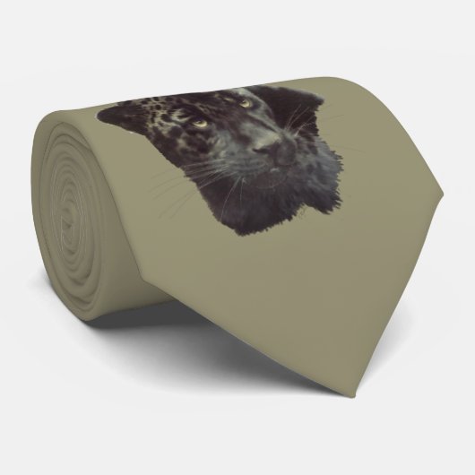 Black Jaguar Stropdas (Opgerold)