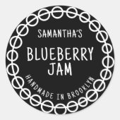 Black Jam Label Sticker (Voorkant)