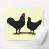 Black Java Chickens Muismat (Met muis)