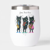 Black Jazz Cats Jouer de la musique Coeur des note (Avant)