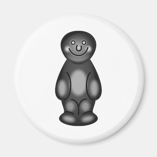 Black Jelly Baby Magneet (Voorkant)