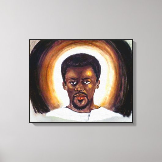 Black Jesus Canvas Afdruk (Voorkant)