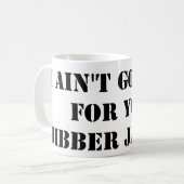 Black Jibber Jabber Mug (Devant gauche)