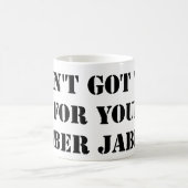 Black Jibber Jabber Mug (Centre)