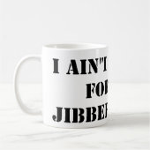 Black Jibber Jabber Mug (Gauche)